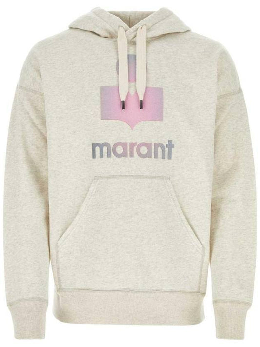 Miley Logo Print Hoodie Ecru - ISABEL MARANT - BALAAN 1