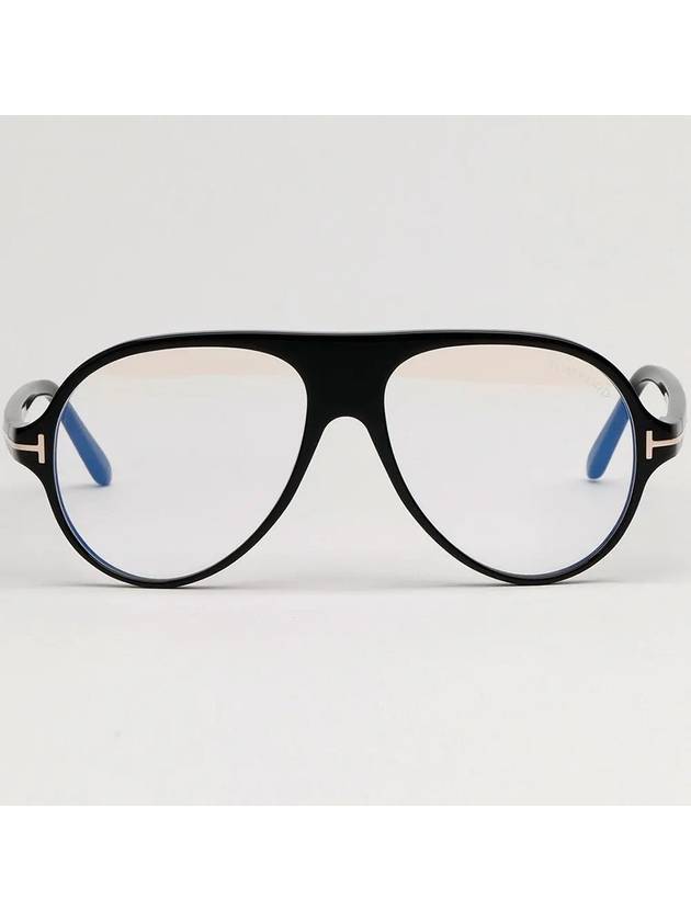 Blue Light Blocking Glasses Frame TF5012B 001 Black Round Boeing Fashion - TOM FORD - BALAAN 3