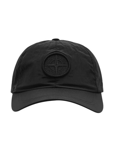 Logo Nylon Metal 6-Panel Ball Cap Black - STONE ISLAND - BALAAN 1