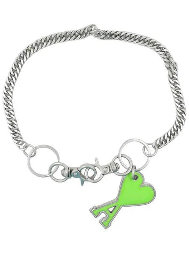 Heart Logo Chain Key Holder Green - AMI - BALAAN 1