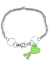 Heart Logo Chain Key Holder Green - AMI - BALAAN 1