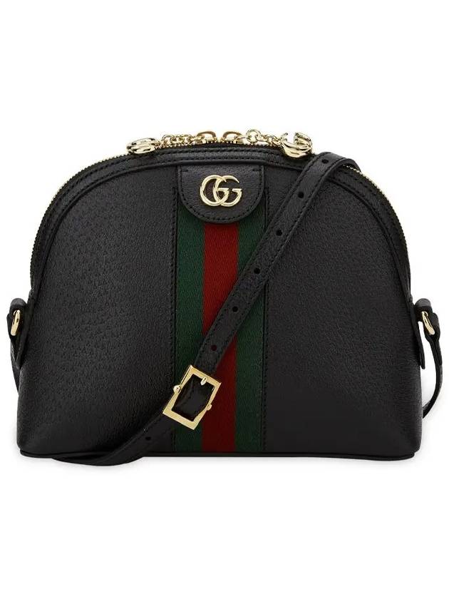 Ophidia Small Leather Shoulder Bag Black - GUCCI - BALAAN 4