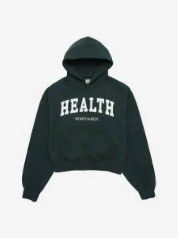 HEALTH IVY CROPPED HOODIE FOREST HO663 1342129 - SPORTY & RICH - BALAAN 1