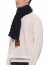 Rib Stitch LP Scarf Navy - LORO PIANA - BALAAN 5