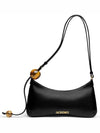 Le Bisou Perle Beaded Shoulder Bag Black - JACQUEMUS - BALAAN 3