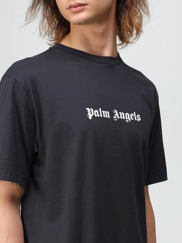 Palm Angels cotton T-shirt with printed logo - PALM ANGELS - BALAAN 5