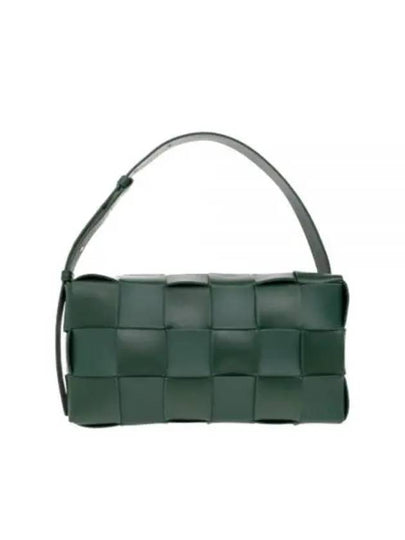 Brick Cassette Intrecciato Shoulder Bag Raintree - BOTTEGA VENETA - BALAAN 2