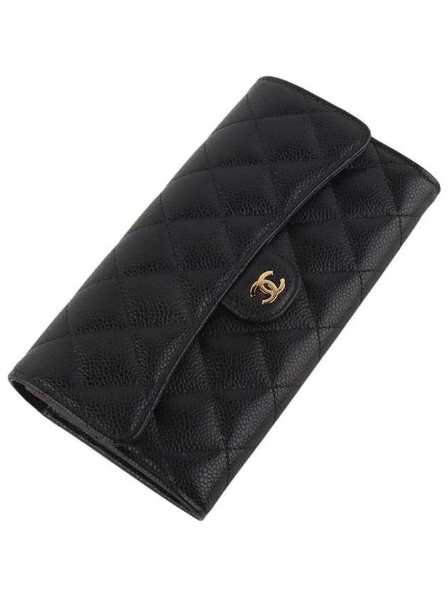 AP0241 Classic caviar gold flap women s long wallet department store invoice 34249 3 - CHANEL - BALAAN 1