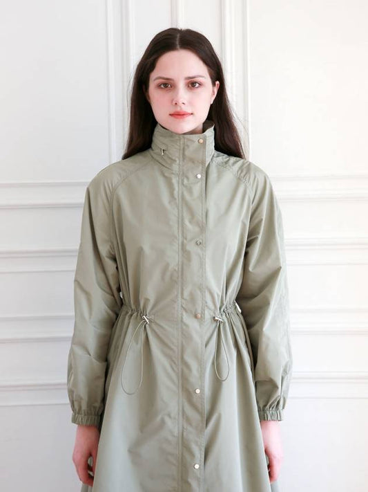 A-Line Jumper Hooded Trench Coat Green - RS9SEOUL - BALAAN 2