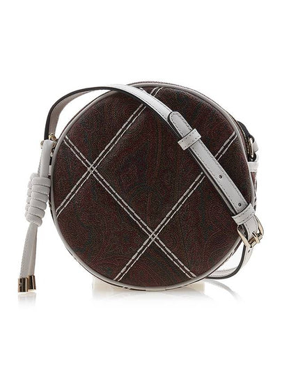 Paisley Quilted Round Shoulder Bag Brown - ETRO - BALAAN 2