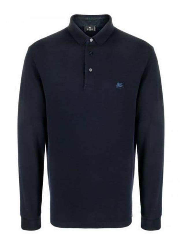 Pegaso Embroidery Polo Shirt Navy - ETRO - BALAAN 2