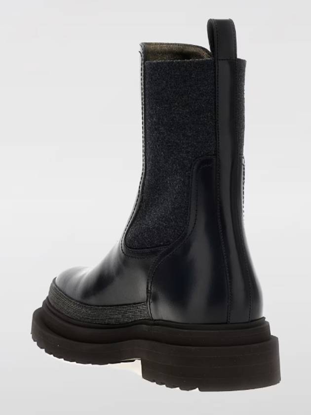 Leather Chelsea Boots Black - BRUNELLO CUCINELLI - BALAAN 4