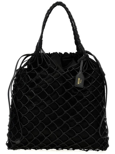 Moschino Woven Nappa Leather Shopping Bag - MOSCHINO - BALAAN 1