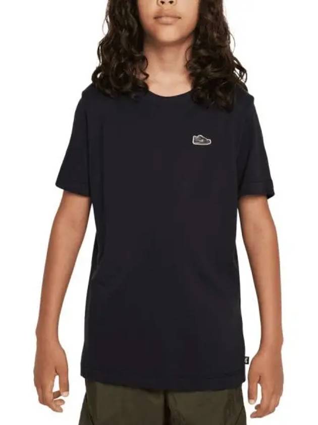 Skateboarding SB Dry Fit Junior Short Sleeve T Shirt Black - NIKE - BALAAN 1