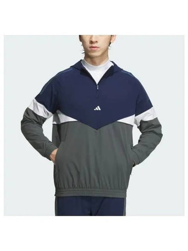 adidas GOLF twist weave long sleeve track hood pullover IM7223 - ADIDAS GOLF - BALAAN 1