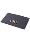 Gancini Card Wallet Blue - SALVATORE FERRAGAMO - BALAAN 5