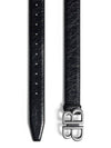 Monaco Logo Leather Belt Black - BALENCIAGA - BALAAN 2