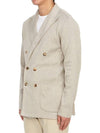 Men's Double Breasted Cardigan Beige - RVR LARDINI - BALAAN 3