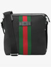 Stripe Messenger Bag Black - GUCCI - BALAAN 3