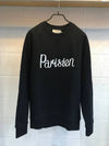 Parisian Classic Cotton Sweatshirt Black - MAISON KITSUNE - BALAAN 3