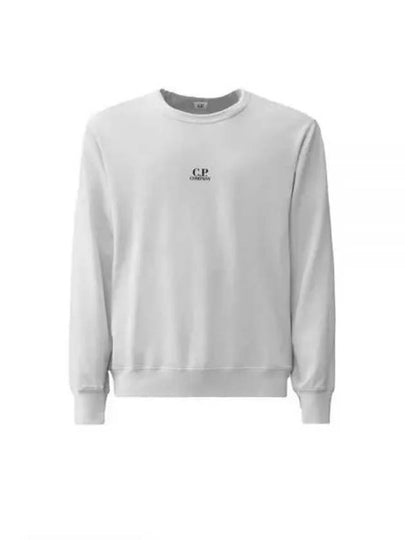 Light Fleece Logo Sweatshirt Grey - CP COMPANY - BALAAN 2