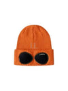 Goggle Detail Ribbed Beanie Orange - CP COMPANY - BALAAN 2