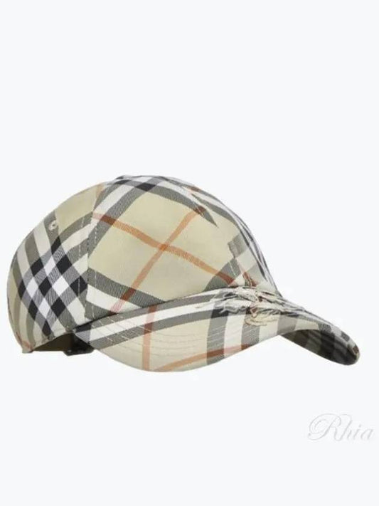 Check Ball Cap Green - BURBERRY - BALAAN 2