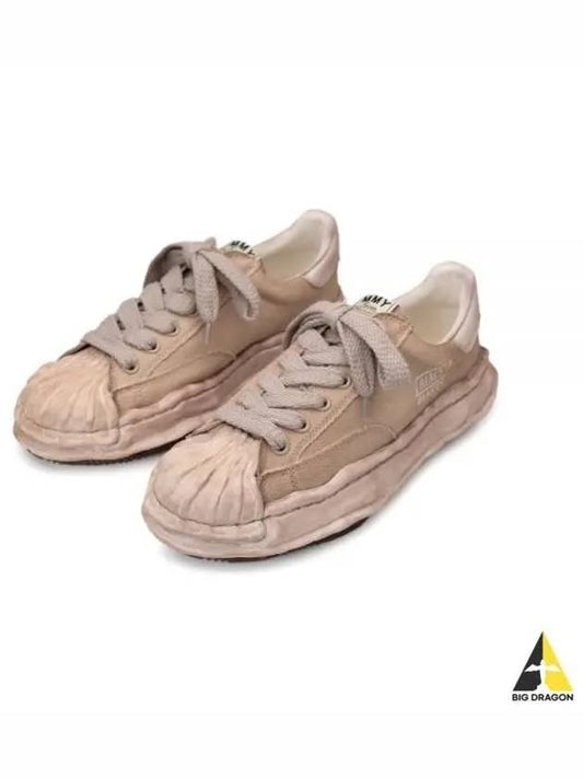 A12FW719 BROWN BLAKEY OG sole canvas low top sneakers - MIHARA YASUHIRO - BALAAN 1