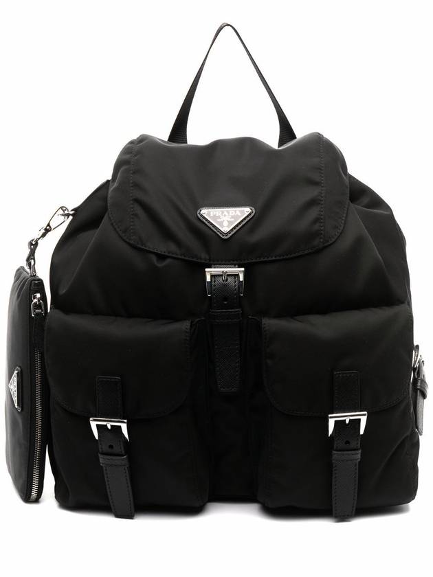 Re-Nylon Medium Backpack Black - PRADA - BALAAN 2