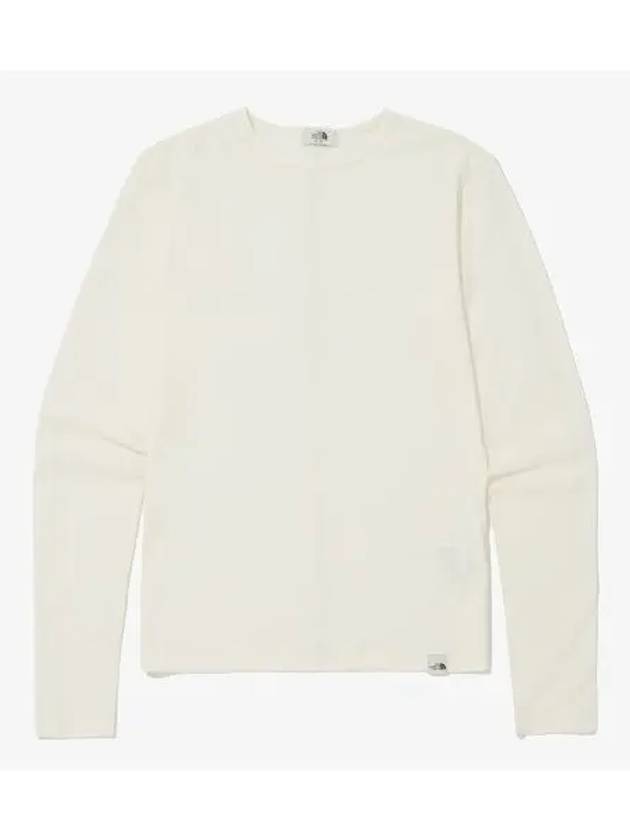 The North Face NT7TQ31J White Label Women s Beluka Wool Long Sleeve Round Tee - THE NORTH FACE - BALAAN 1