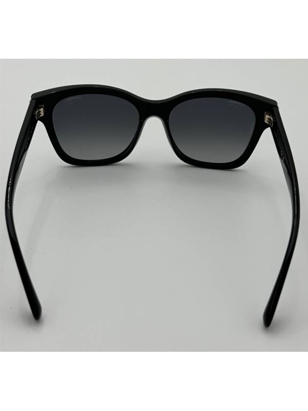 Eyewear Square Acetate Glass Pearl Sunglasses Black - CHANEL - BALAAN 6