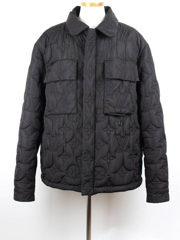 Qualted Monogram Flower Padded Jacket 54 110 - LOUIS VUITTON - BALAAN 1