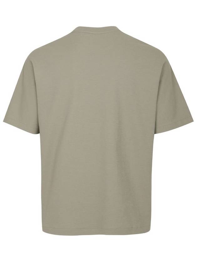 Men's Overfit Pocket Short Sleeve T-Shirt Light Khaki - SOLEW - BALAAN 3