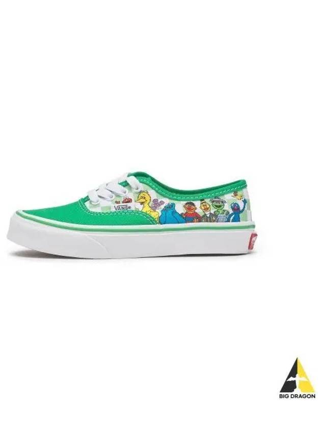 KIDS Sesame Street Authentic Green Multi VN0A3UIVBGK1 - VANS - BALAAN 1