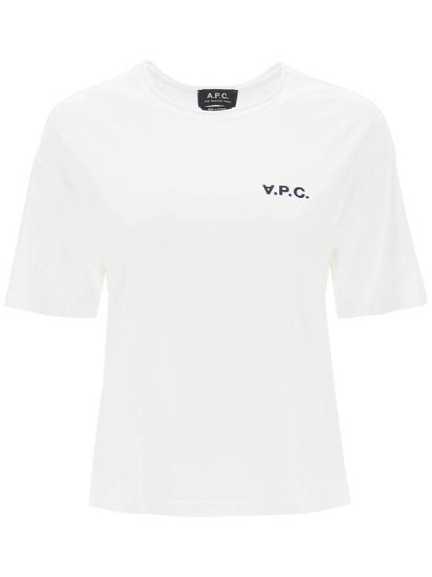 Karol Logo Print Short Sleeve T-Shirt White - A.P.C. - BALAAN 1