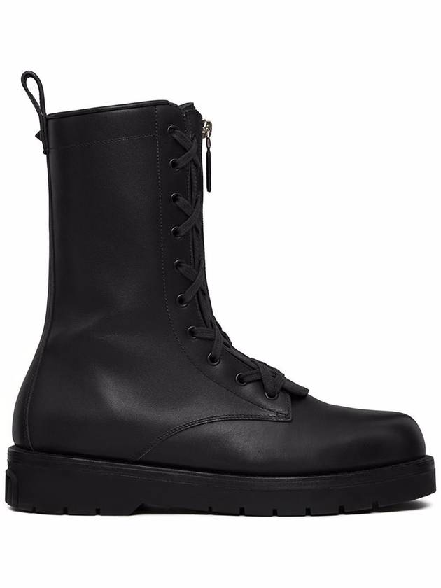 Combat Ankle Boots Black - VALENTINO - BALAAN 2