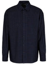 Logo Print Long Sleeve Shirt Black - EMPORIO ARMANI - BALAAN 1