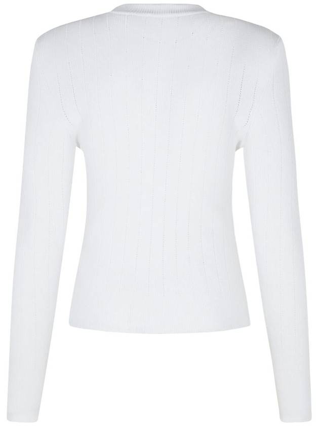 Balmain White Viscose Blend Sweater - BALMAIN - BALAAN 3