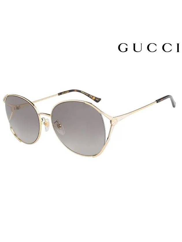 Eyewear Gradient Metal Sunglasses Gray - GUCCI - BALAAN.