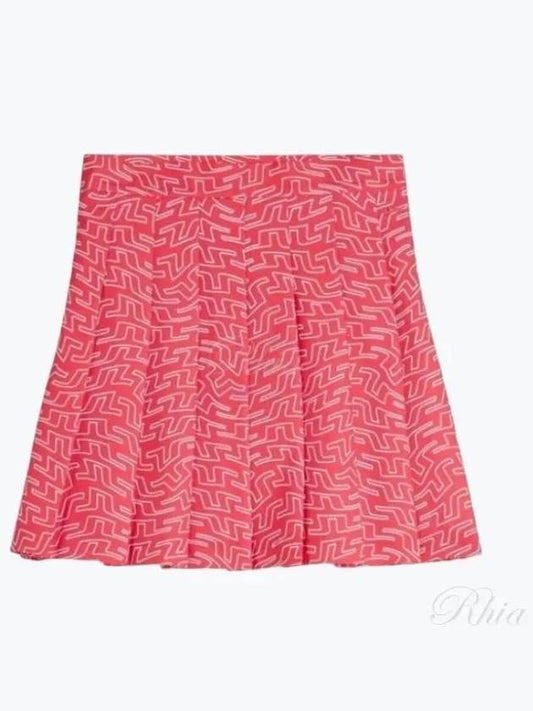 Golf Adina Print Skirt Pink - J.LINDEBERG - BALAAN 2