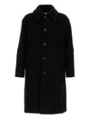 Wool Balmacan Coat Black W233HC06 911B - WOOYOUNGMI - BALAAN 1