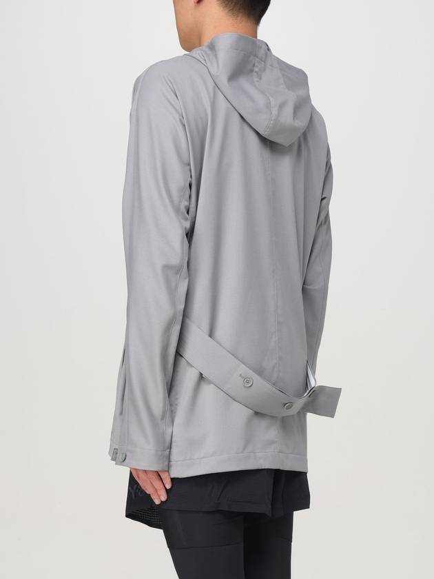 Logo Print Zip-Up Hoodie Grey - Y-3 - BALAAN 4