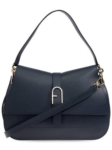 Furla Shoulder Bag Flow Large, Women's, Navy Blue - FURLA - BALAAN 1