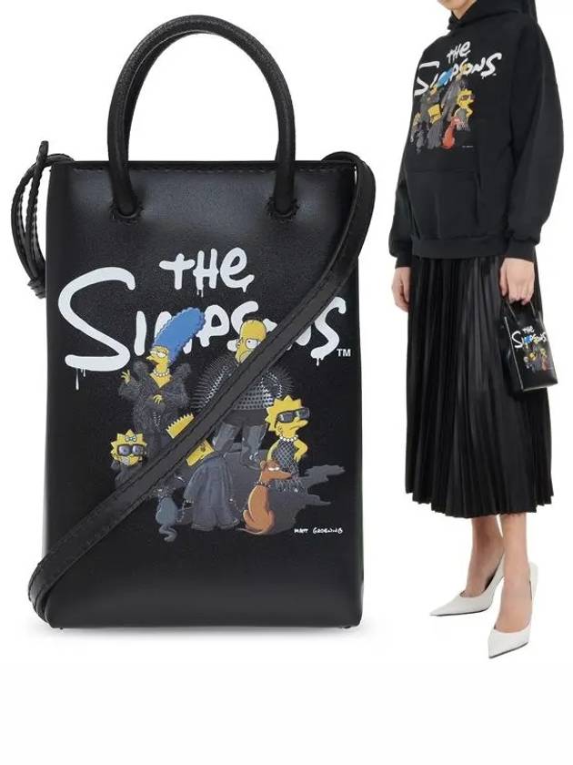 Simpson Small Tote Bag Black - BALENCIAGA - BALAAN 2