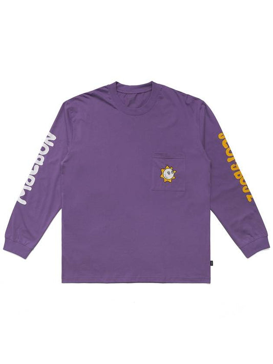 MALBON x GLO GANG Glo Long Sleeve T-Shirt PURPLE M3113LRL01PUR - MALBON GOLF - BALAAN 2