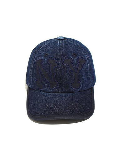 NY Emblem Washed BB Cap Navy - OGARP - BALAAN 1