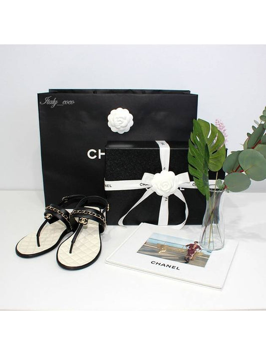 CC logo chain strap sandals G39182 X56747 94305 - CHANEL - BALAAN 1