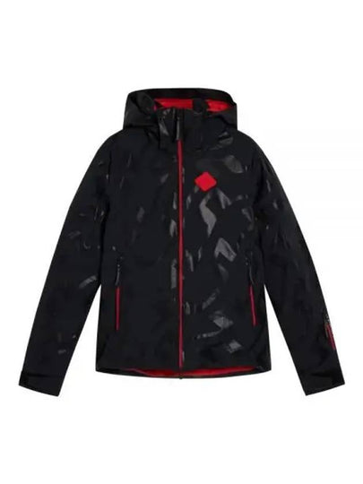 Ray Hybrid Print Bridge Wave Jacket Black - J.LINDEBERG - BALAAN 2