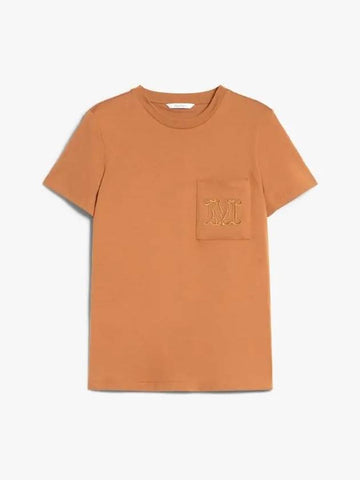 PAPAIA Short Sleeve T Shirt Tobacco 1941034206 004 - MAX MARA - BALAAN 1