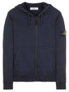 Men Wappen Cotton Fleece Hooded Zip Up Navy - STONE ISLAND - BALAAN 2